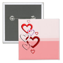 falling hearts pink background