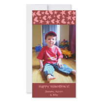 Falling Hearts & Stars Valentine's Photo Cards photo cards