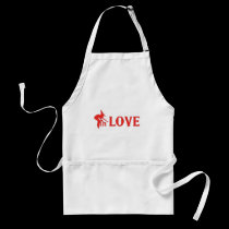 falling in love aprons