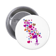 Falling_in_Love Pinback Button