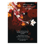 Falling Leaves - Autumn Invitation