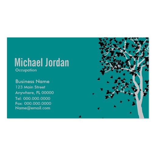 Falling Leaves ~ Business Cards (front side)