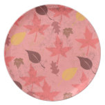 Falling Leaves Customizable Plate