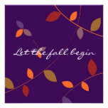 Falling Leaves Invitation