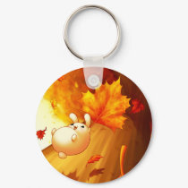 Falling Leaves Keychain by celesse Falling Leaves Keychain
