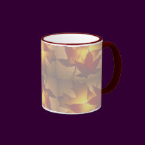 FALLING LEAVES of RED & GOLD by SHARON SHARPE mugs