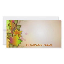 FALLING LEAVES Product Announcement Template Customized Photo Card