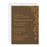 Falling Leaves Thanksgiving Party Invitation