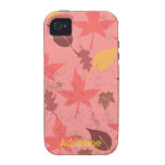 Falling Leaves Tough iPhone 4 Covers