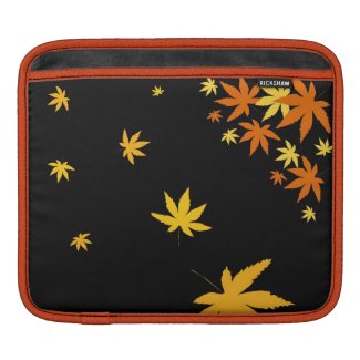 Falling maple leaves sleeve for iPads