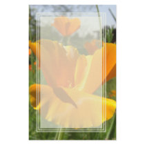Falling Poppy Blank Stationery by wingedturtle Falling Poppy Blank Stationery