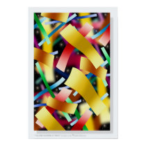 " FALLING RAINBOW AT NIGHT " by: Robert Singletary posters