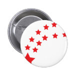 falling red stars pinback button
