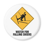 Falling Skiers magnets