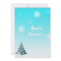 Falling Snowflakes invitations by BlayzeInk Falling Snowflakes invitations
