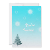Falling Snowflakes invitations