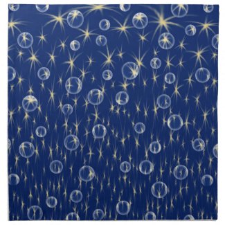 Falling Stars and Bubbles Napkins