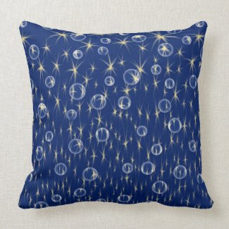 Falling Stars and Bubbles Pillow