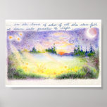 Falling stars fantasy landscape posters