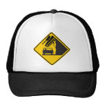Falling Tank Zone Highway Sign Hat