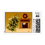 falling tree kitty 2 postage