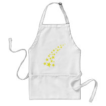 falling yellow stars apron