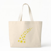 falling yellow stars tote bag
