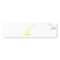 falling yellow stars bumper sticker