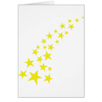 falling yellow stars cards