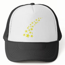 falling yellow stars trucker hat