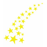 falling yellow stars