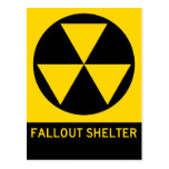 Fallout Shelter Highway Sign Post Card