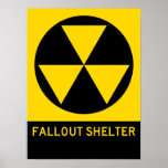 Fallout Shelter Highway Sign Poster