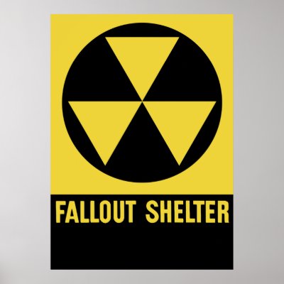 Houses Bomb Shelters on Fallout Shelter Sign Posters From Zazzle Com