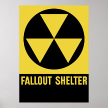 Fallout Shelter Sign Posters