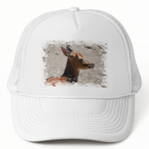 Fallow Deer Profile  Baseball Hat