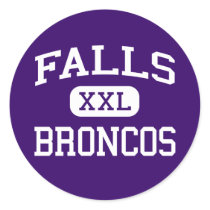 Falls - Broncos - High - International Falls stickers by customteamsportswear Falls - Broncos - High - International Falls stickers