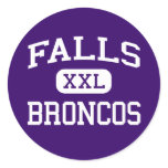 Falls - Broncos - High - International Falls Stickers