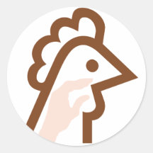 False Chicken_2 Stickers