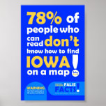 FALSE FACT Iowa poster