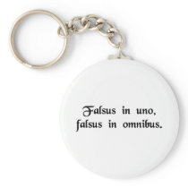 False in one thing, false in all. keychain