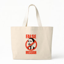 FALSE MESSIAH / ANTI-OBAMA T-SHIRT TOTE BAGS