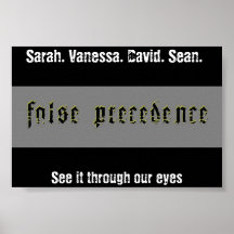 False Precedence Poster