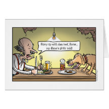 False teef! greeting cards