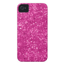 Falso brillo rosado iPhone 4 Case-Mate fundas