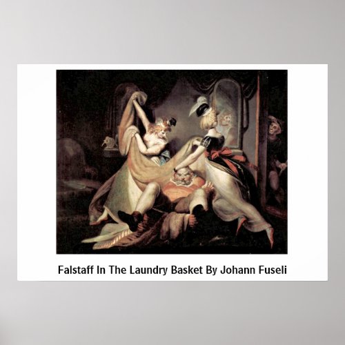 Falstaff In The Laundry Basket By Johann Fuseli Poster