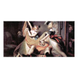 Falstaff In The Laundry Basket By Johann Heinrich Photo Card Template