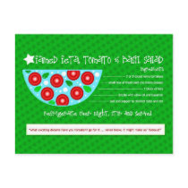 FAMED FETA TOMATO BASIL SALAD postcards
