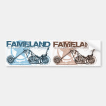 fameland choppers hollywood bumper stickers