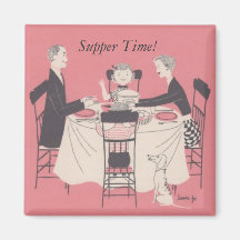 ¡familia en la tabla, tiempo de la cena! iman